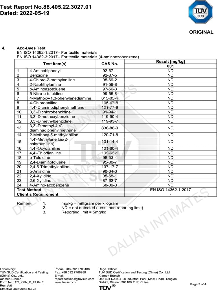 Fabric Test Report 03