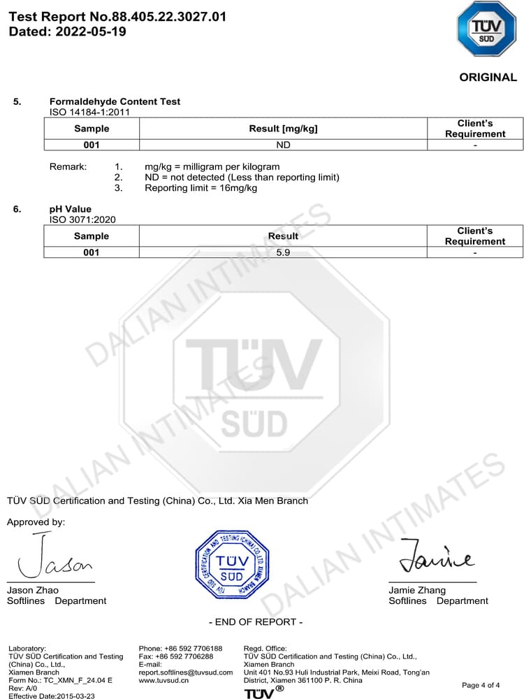 Fabric Test Report 04